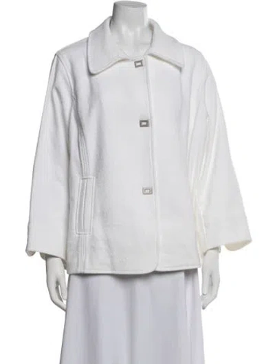 Pre-owned Marina Rinaldi Voyage By  Jacket W/ Tags In White