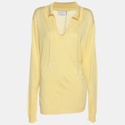 Marina Rinaldi Voyage By  Yellow Knit T-shirt