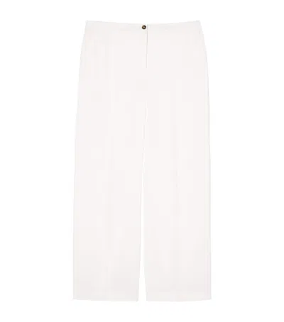 Marina Rinaldi Wide-leg Afosi Trousers In White