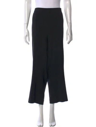 Pre-owned Marina Rinaldi Wide Leg Pants In Black