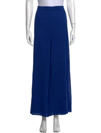 Pre-owned Marina Rinaldi Wide Leg Pants In Blue