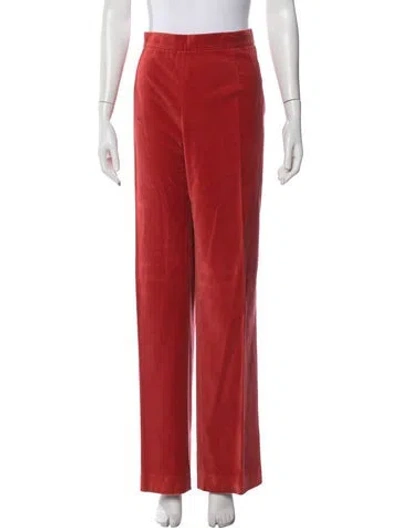 Pre-owned Marina Rinaldi Wide Leg Pants In Burgundy
