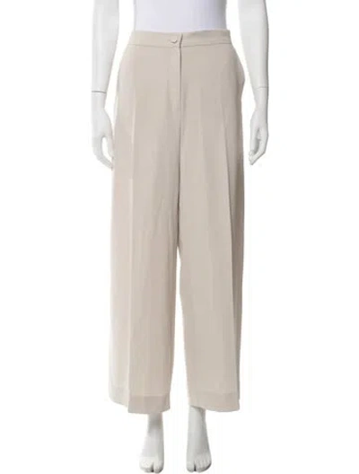 Pre-owned Marina Rinaldi Wide Leg Pants In Neutral