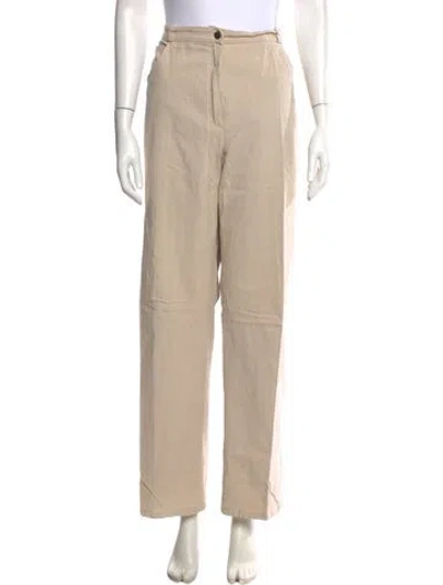 Pre-owned Marina Rinaldi Wide Leg Pants In Neutral