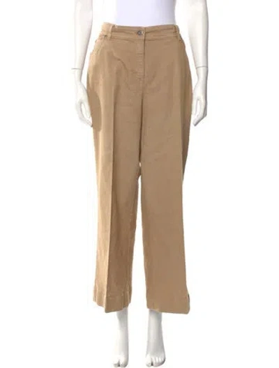 Pre-owned Marina Rinaldi Wide Leg Pants In Neutrals