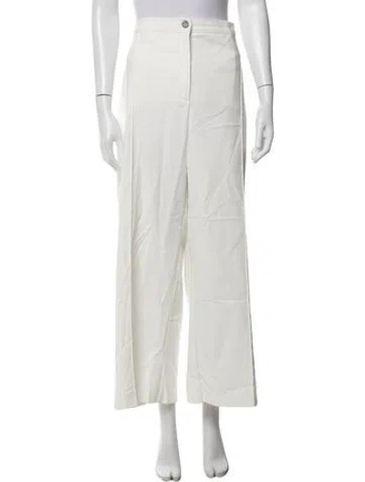Pre-owned Marina Rinaldi Wide Leg Pants In Neutrals