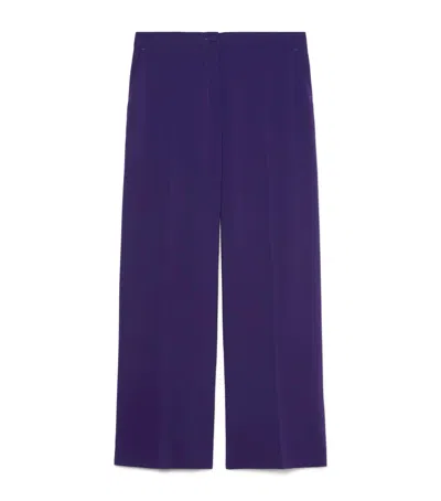 Marina Rinaldi Wide-leg Afosi Trousers In Purple