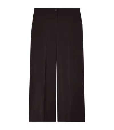 Marina Rinaldi Wide-leg Trousers In Brown