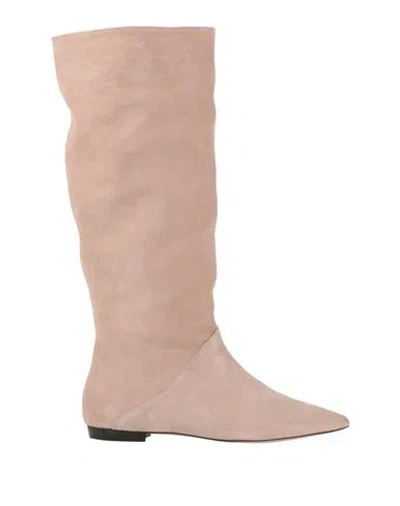 Marina Rinaldi Woman Boot Beige Size 8 Leather