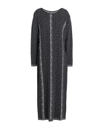 Marina Rinaldi Woman Midi Dress Black Size L Viscose, Polyamide