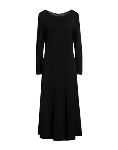 Marina Rinaldi Woman Midi Dress Black Size S Viscose, Polyacrylic