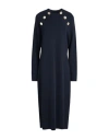 Marina Rinaldi Woman Midi Dress Midnight Blue Size Xl Viscose, Polyamide