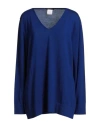 Marina Rinaldi Woman Sweater Bright Blue Size Xl Virgin Wool In Blue