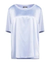 Marina Rinaldi Woman Top Light Blue Size L Polyester, Elastane, Viscose In Blue