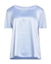 Marina Rinaldi Woman Top Light Blue Size L Polyester, Elastane, Viscose In Blue