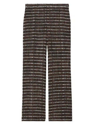 Marina Rinaldi Women's Bouclé Fabric Trousers In Multi