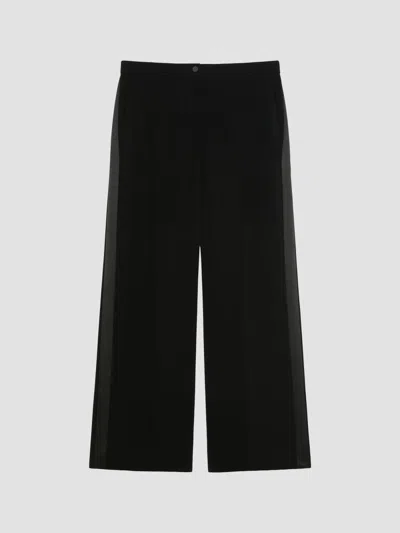 Marina Rinaldi Women's Cady And Satin Trousers In Black