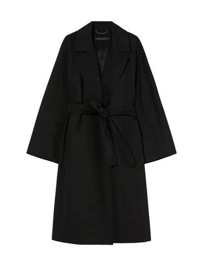 Marina Rinaldi Women's Cotton Gabardine Raincoat In Black