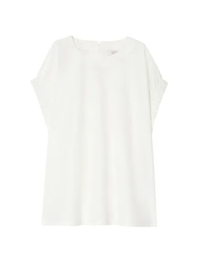 Marina Rinaldi Women's Cotton Poplin Blouse In White