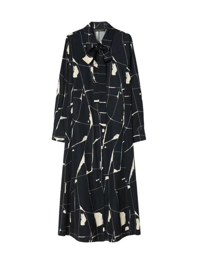 Marina Rinaldi Women's Cotton Poplin Dress In Animal Print