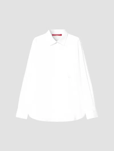 Marina Rinaldi Women's Cotton Poplin Shirt In White