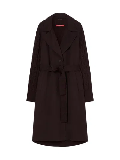 Marina Rinaldi Women's Double Faced Wool Blend Coat In Brown