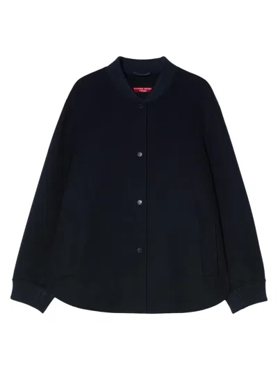 Marina Rinaldi Women's Double Faced Wool Blend Jacket In Blue