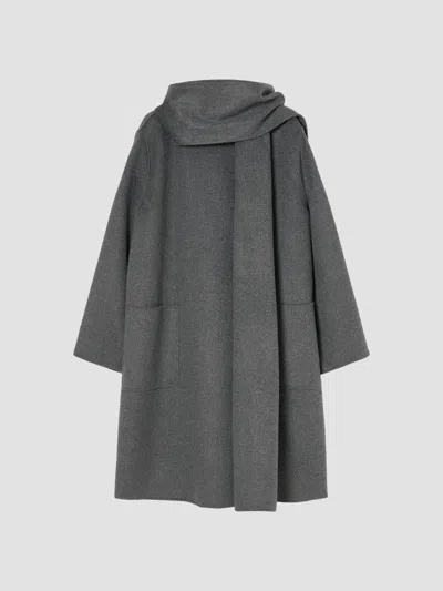Marina Rinaldi Women's Double Wool Coat In Gray