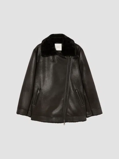 Marina Rinaldi Women's Fluffy Textured Heavy Jacket In Black