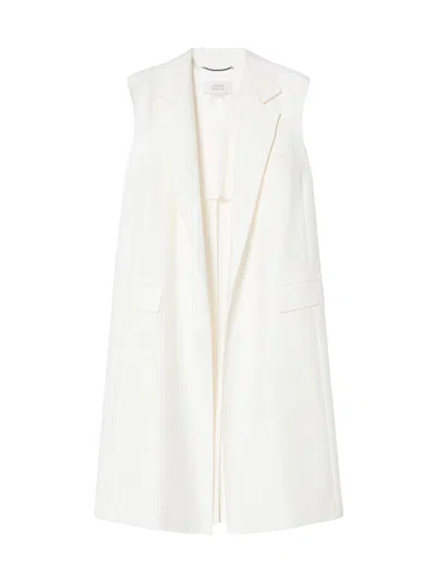 Marina Rinaldi Women's Linen Gilet In White