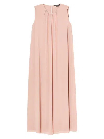 Marina Rinaldi Women's Long Georgette Crêpe Dress In Pink