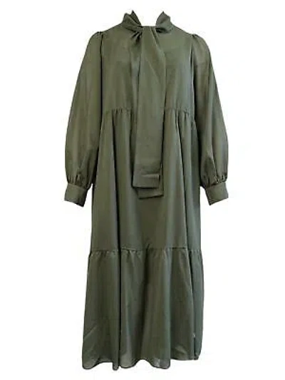 Pre-owned Marina Rinaldi Women's Oliva Dado Long Sleeve Maxi Dress Size 22w/31