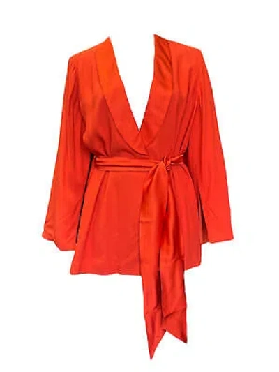 Pre-owned Marina Rinaldi Women's Orange Calla Jacket