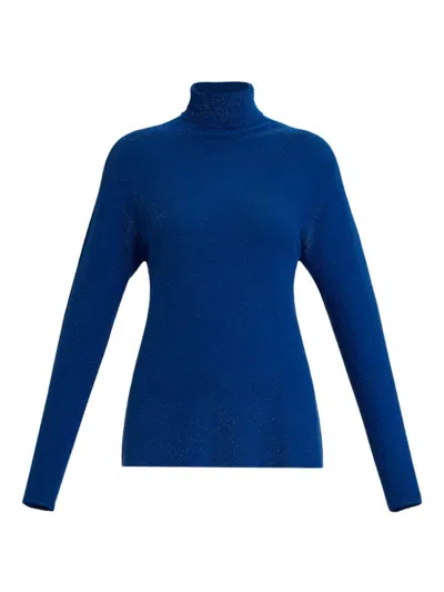 Marina Rinaldi Women's Plus Cosa Metallic Sweater In Cornflower