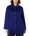 Marina Rinaldi Wool Coat In Midnight Blue