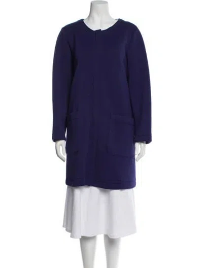 Pre-owned Marina Rinaldi Wool Coat In Purple