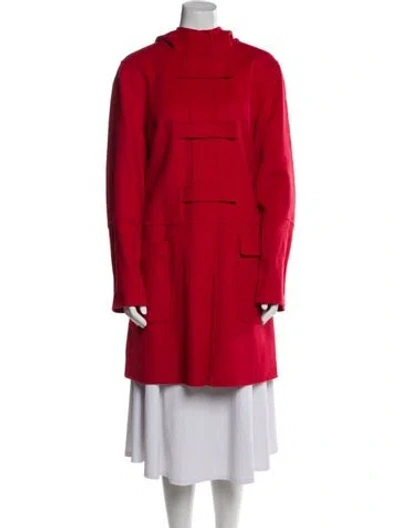 Pre-owned Marina Rinaldi Wool Coat In Red