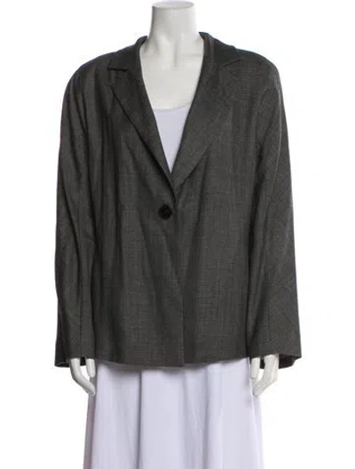 Pre-owned Marina Rinaldi Wool Jacket In Gray