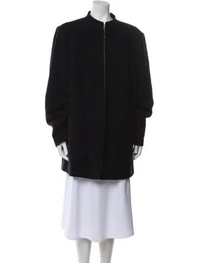 Pre-owned Marina Rinaldi Wool Parka In Black