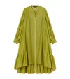 Marina Rinaldi X Maccapani Cotton-silk Macro Midi Dress