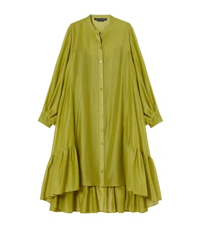 Marina Rinaldi X Maccapani Cotton-silk Macro Midi Dress