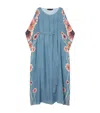 Marina Rinaldi X Maccapani Flowers Kaftan Maxi Dress In Multi