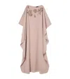 Marina Rinaldi Crystal-embellished Kaftan Maxi Dress In Pink