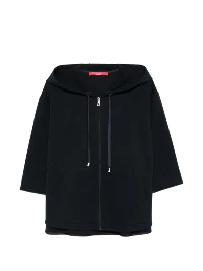 Marina Rinaldi Zip Hoodie In Black