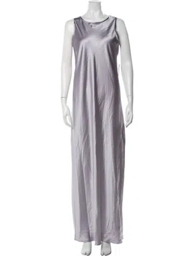 Pre-owned Marina Scoop Neck Long Dress W/ Tags In Purple