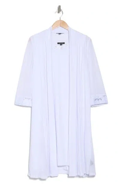 Marina Sequin Embellished Shift Dress With Jacket In White