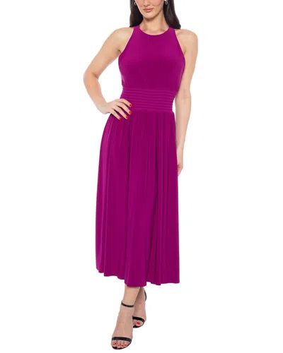 MARINA MARINA SHIRRING NECK DRESS