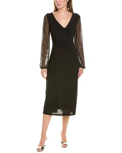 Marina Short Solid Dress In Black