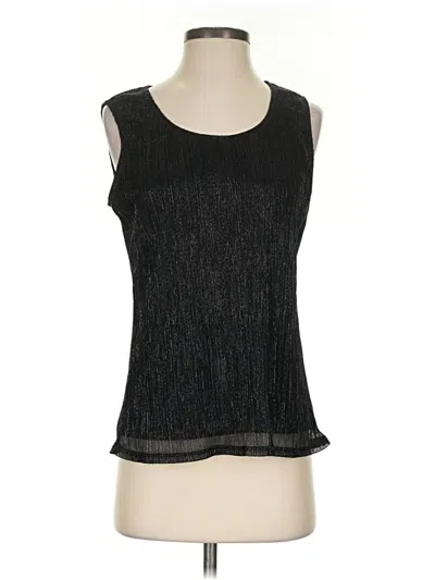 Pre-owned Marina Sleeveless Blouse In Black
