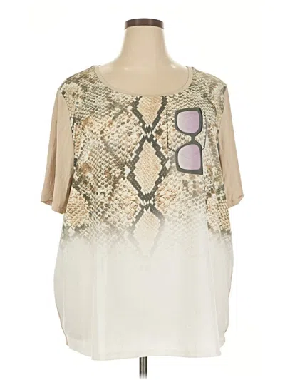 Pre-owned Marina Sport 3/4 Sleeve T-shirt In Ivory